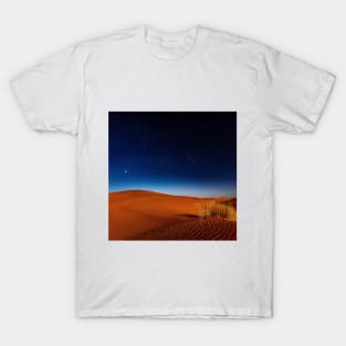 SCENERY 18 - Night Desert Sand Dune Landscape T-Shirt